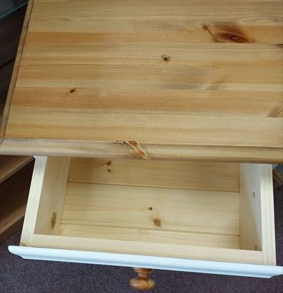 Bespoke Pine 3 Drawer Bedside Table From